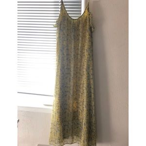 Who What Wear yellow floral maxi